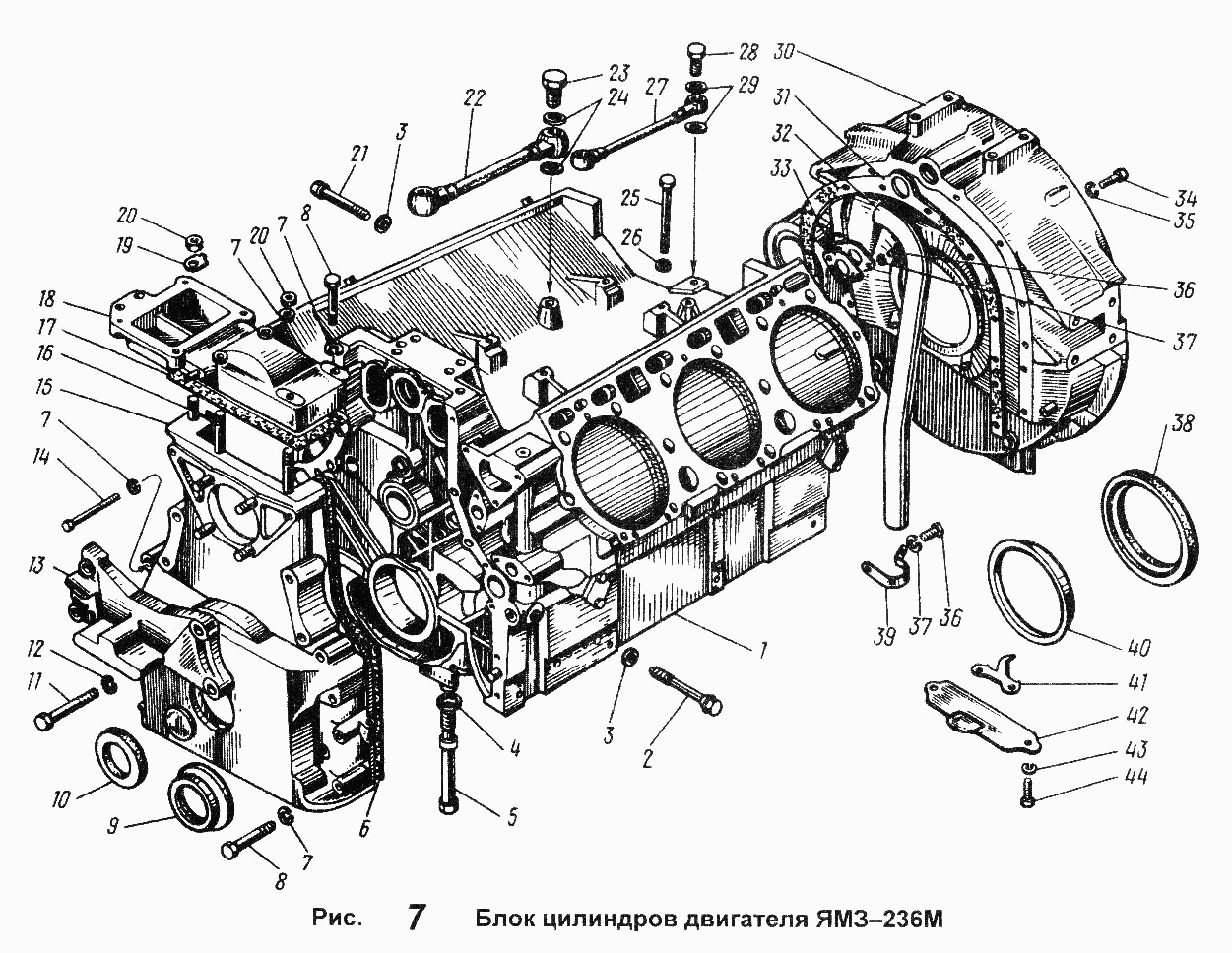  YAMZ-236М engine cylinder block