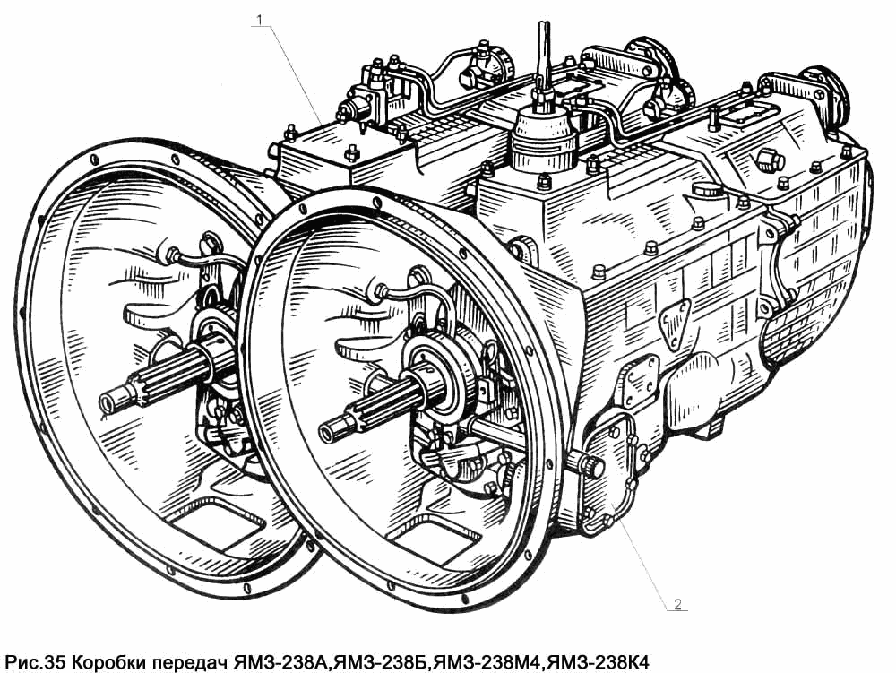 YAMZ-238А,YAMZ-23B,YAMZ238МА,YAMZ-238К4 gearboxes