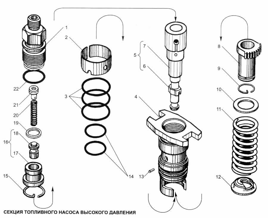 Fuel pump section