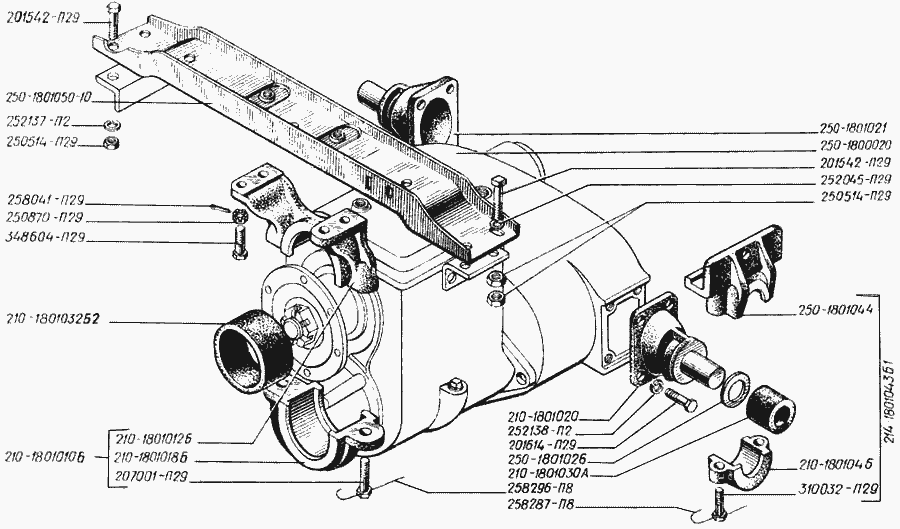 Transfer gearbox suspension