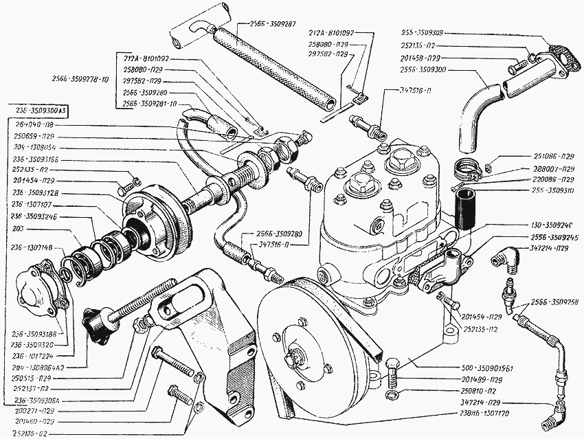 Compressor mounting and drive