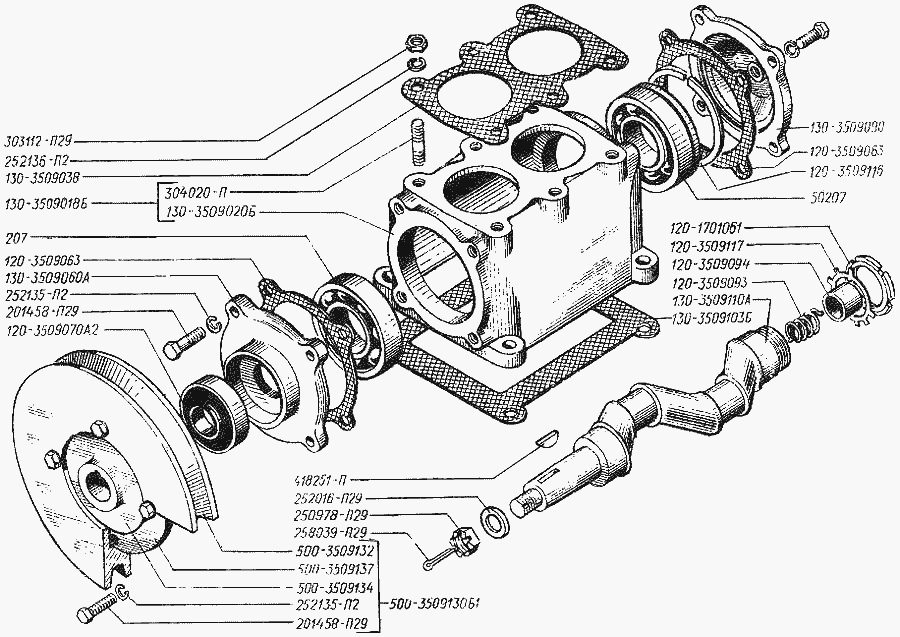 Compressor (case and crankshaft)