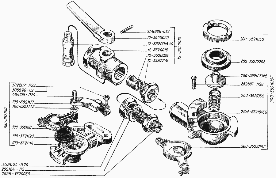 Disconnecting valve and connecting heads