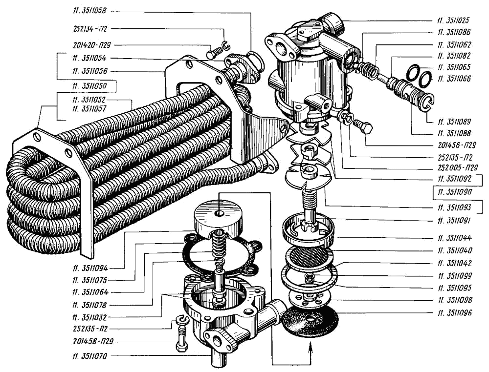 Water separator and pressure regulator with safety valve