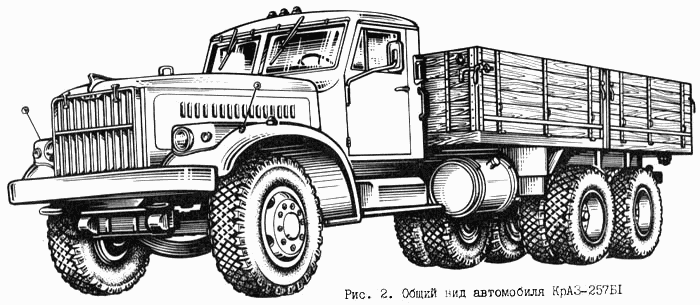 KrAZ-257B1 general outline