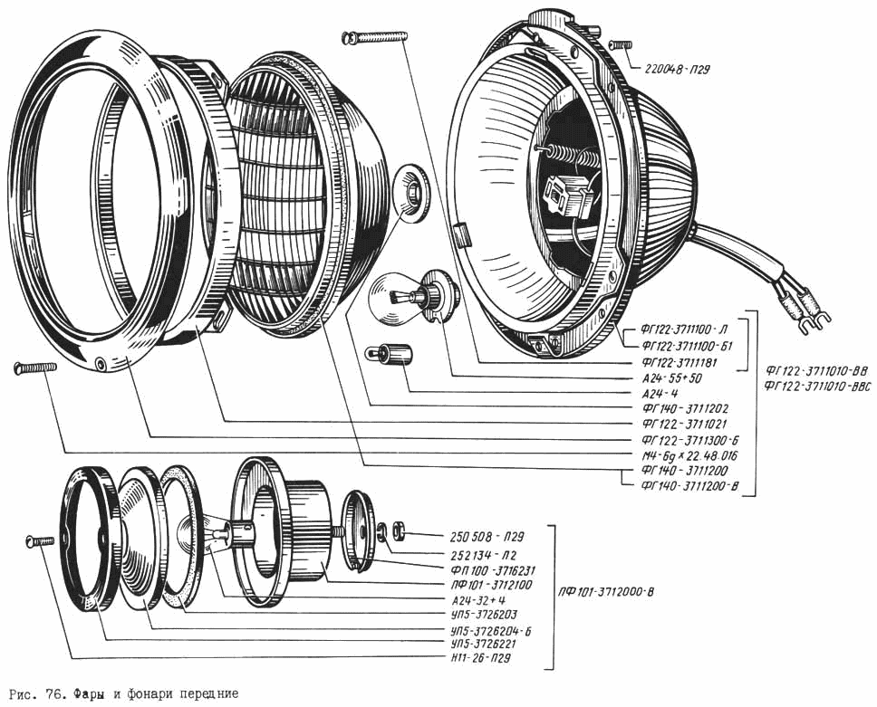 Lamps and front lights