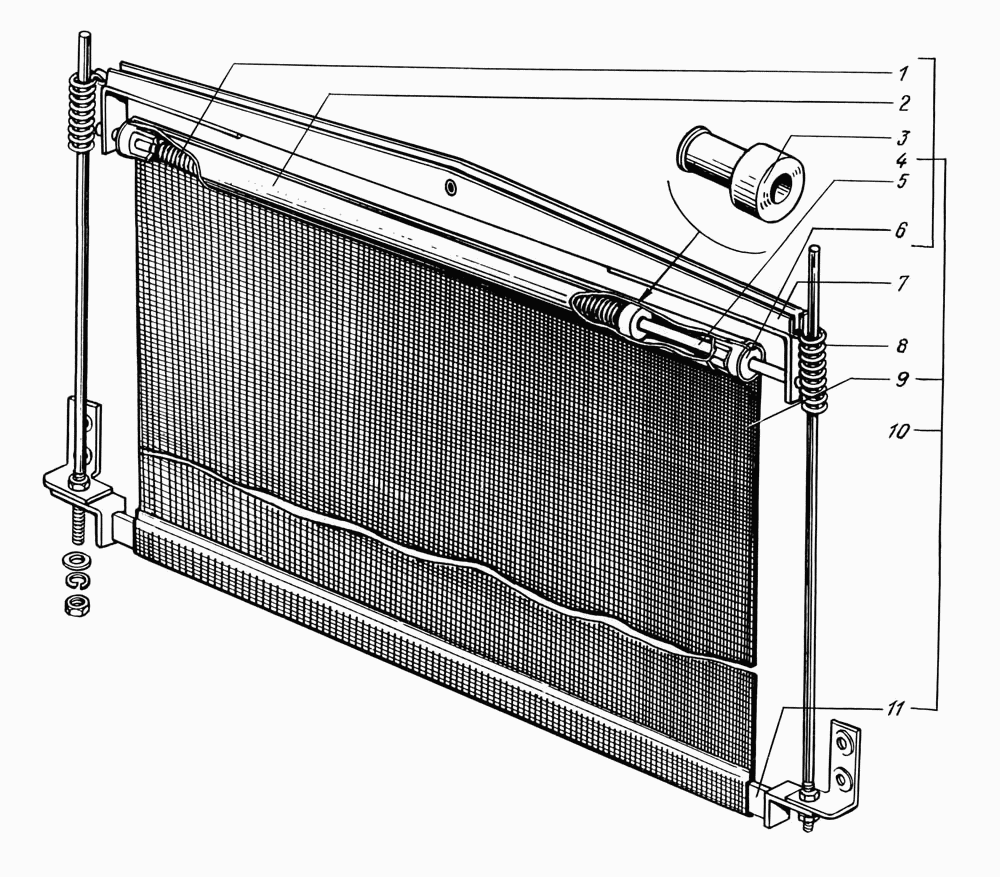 Radiator blind