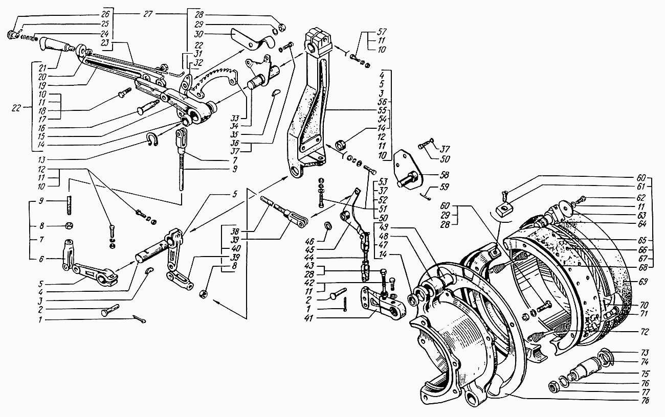 Parking brake system control