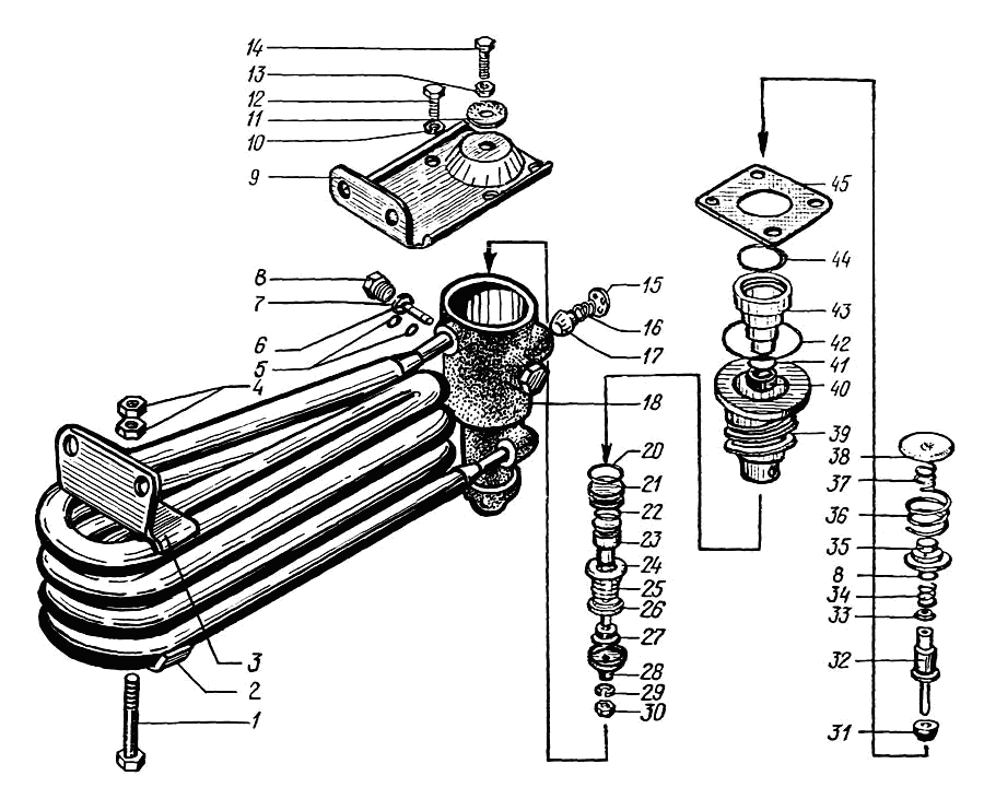 Oil separator with pressure regulator