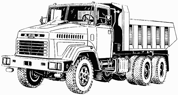  KrAZ-65032 (650321) general outline