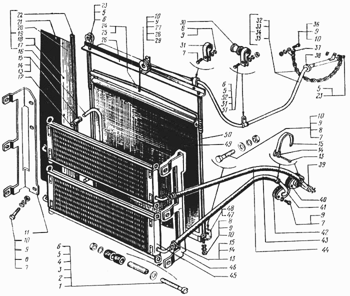 Radiator curtain. Oil radiators