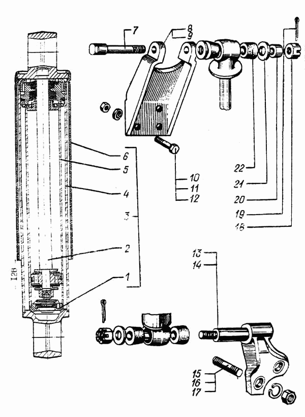 Front suspension shock-absorber