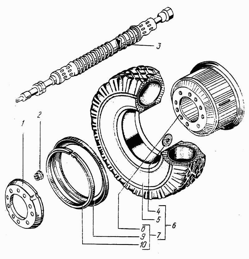 Disc wheel with tire