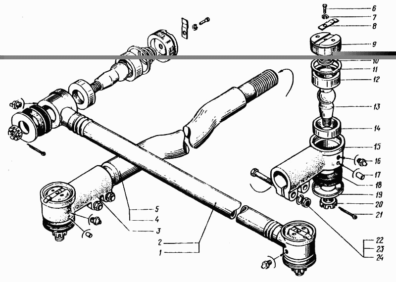 Steering rods