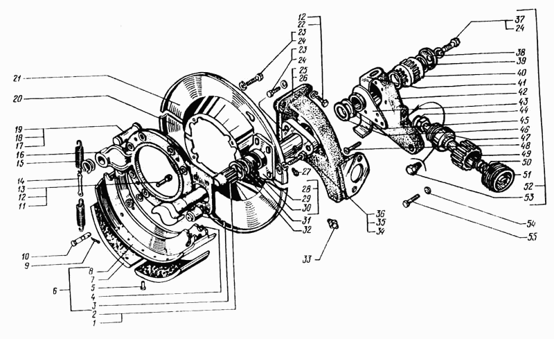 Rear brake mechanisms