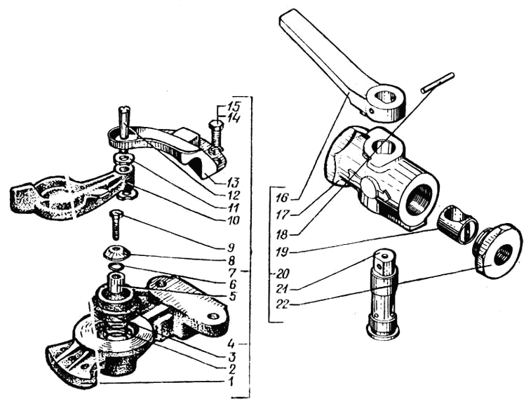 Angle cock and coupling heads