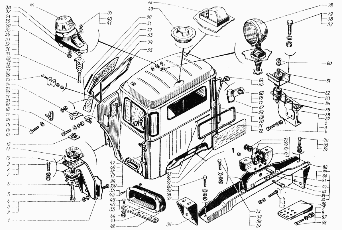 Cab Assembly and Attachment