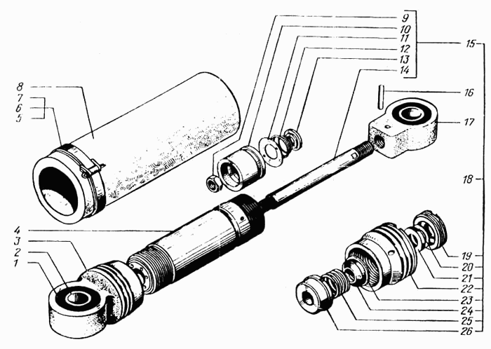 Driver's seet shockabsorber