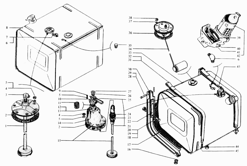 Fuel tanks, fuel pipes