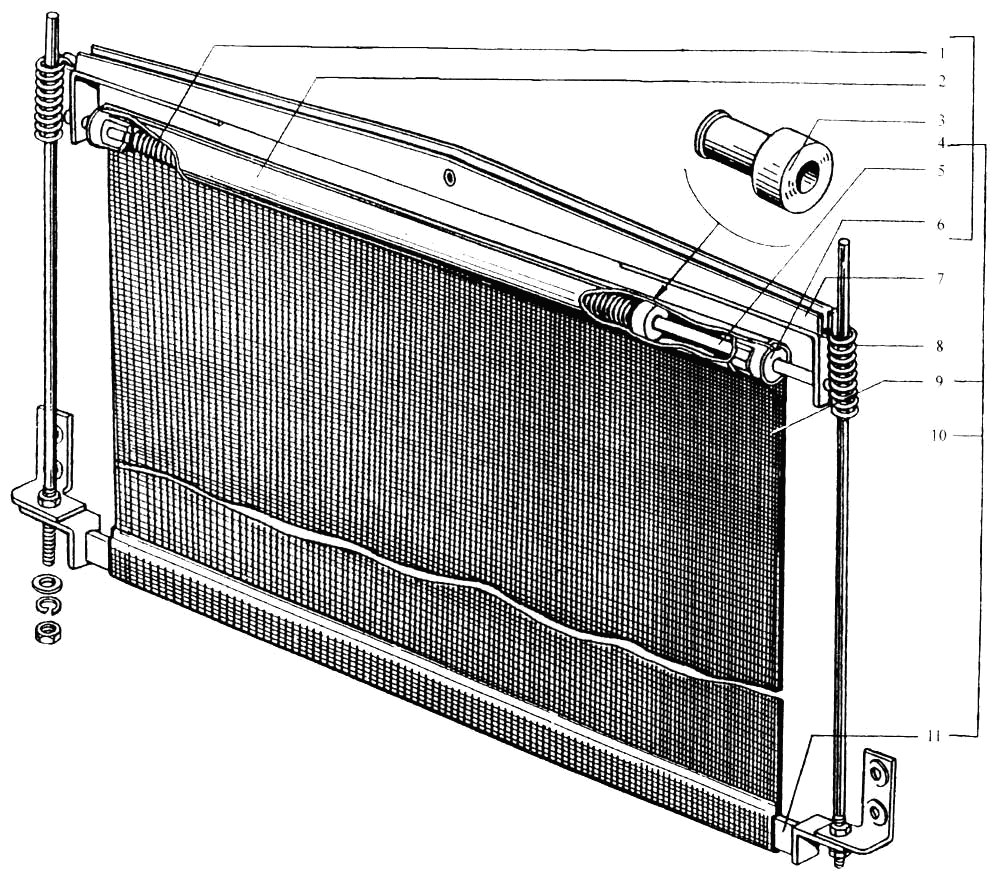 Radiator blind