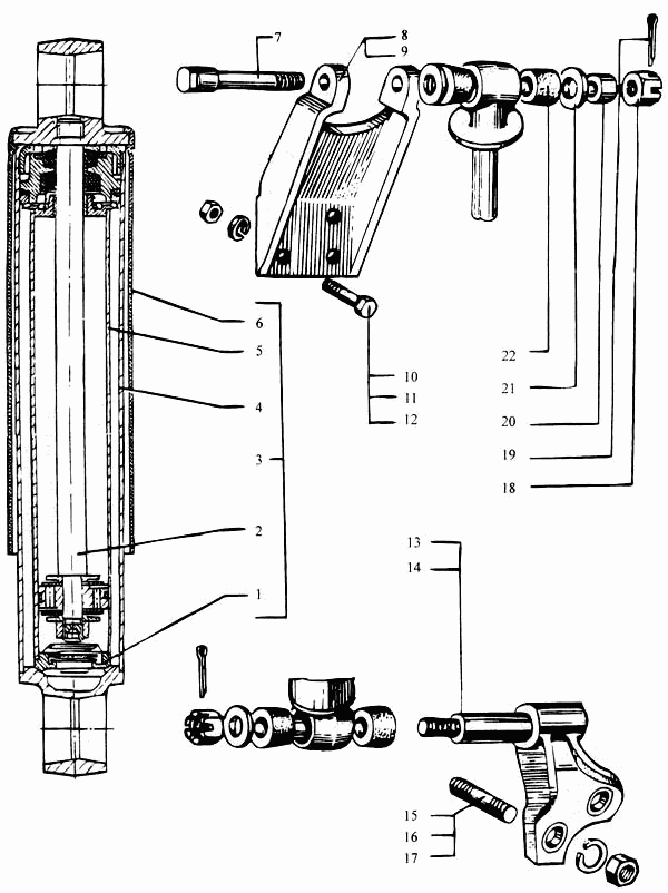 Front suspension shock-absorber