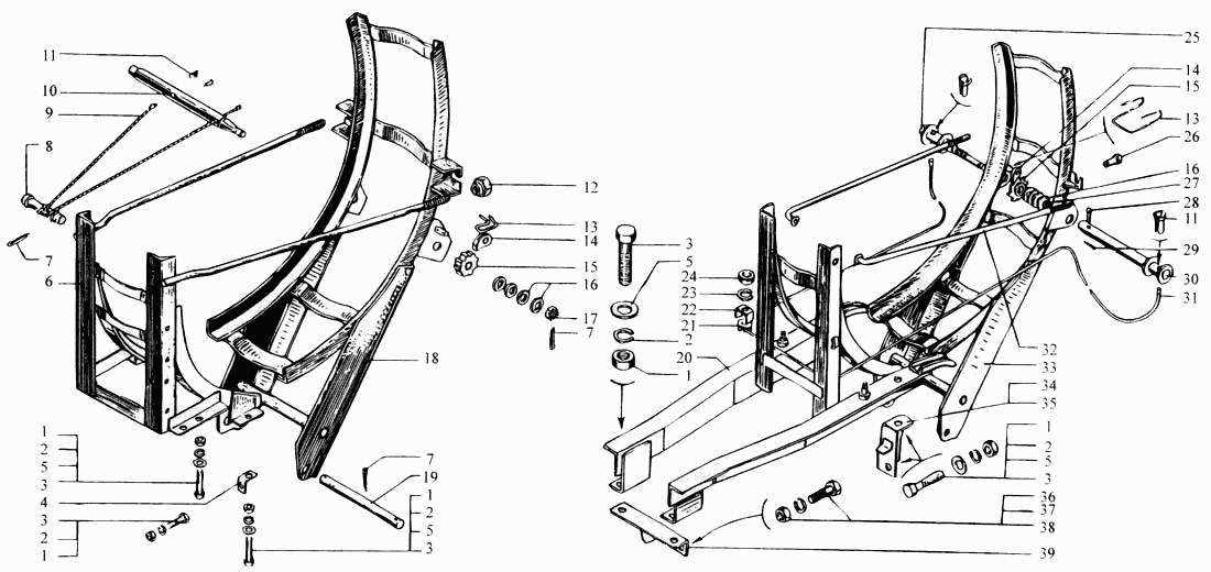 Spare wheel holder