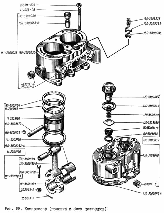 Компрессор (головка и блок цилиндров)