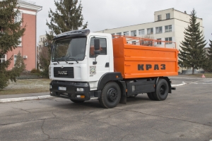 KrAZ Novelty for Agrarians at Grain Technologies 2018