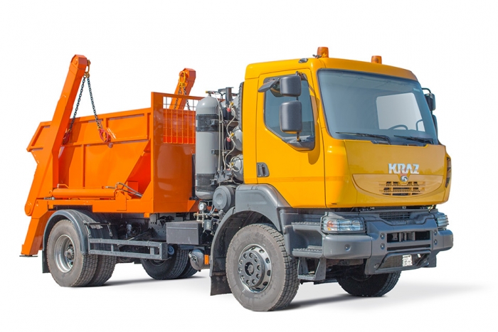 Straddle carrier garbage truck KrAZ-5401H2